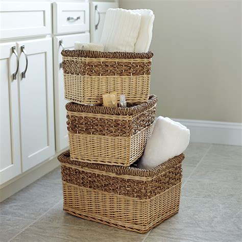 amazon wicker baskets|decorative wicker baskets for storage.